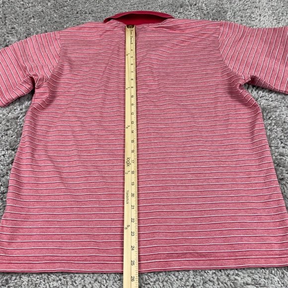 THE OPEN 147th Carnoustie St. Andrews Polo Shirt Men's Size M Red Filo di Scozia - Picture 11 of 12